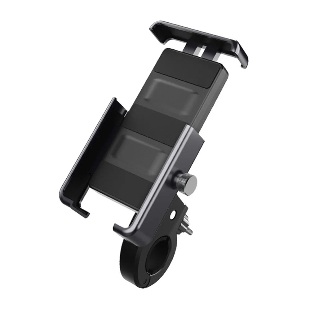 Universal Bicycle Handlebar Mobile Phone Holder Rack 360-degree Rotatable Motorcycle Scooter Smartphone Stand Metal Bracket Cycling Accessories - 2