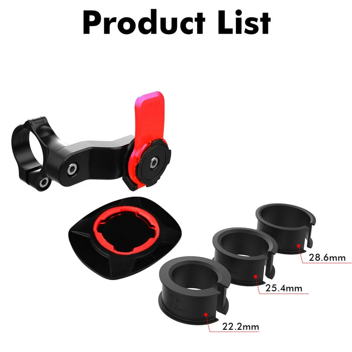 360 Degrees Rotatable Motorcycle Bike Handlebar Mount Phone Holder Detachable Bicycle Cellphone GPS Bracket - 7