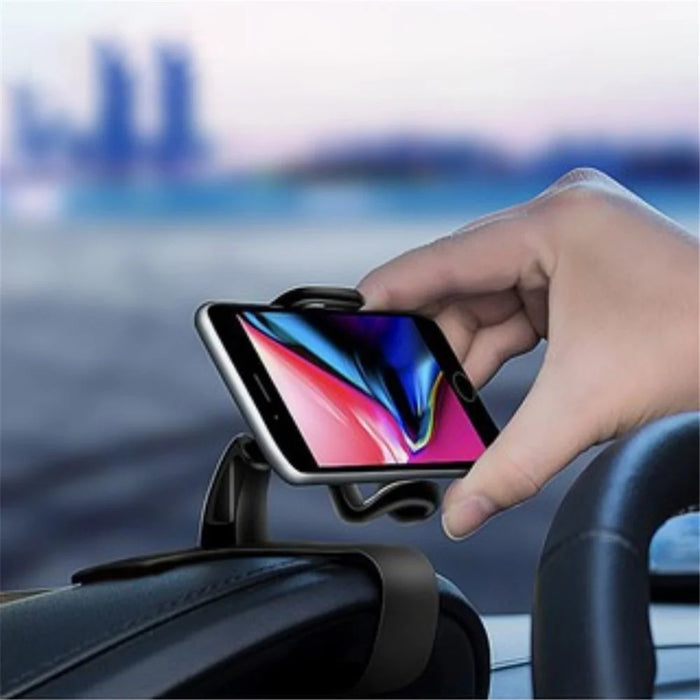 Universal Car Clip Phone Stand Rotatable GPS Dashboard Cell Phone Holder Mount Stand for iPhone Galaxy - 1
