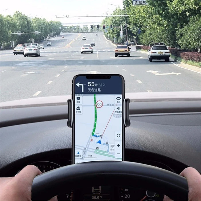 Universal Car Clip Phone Stand Rotatable GPS Dashboard Cell Phone Holder Mount Stand for iPhone Galaxy - 2