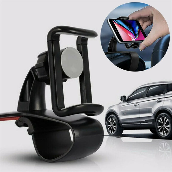 Universal Car Clip Phone Stand Rotatable GPS Dashboard Cell Phone Holder Mount Stand for iPhone Galaxy - 4