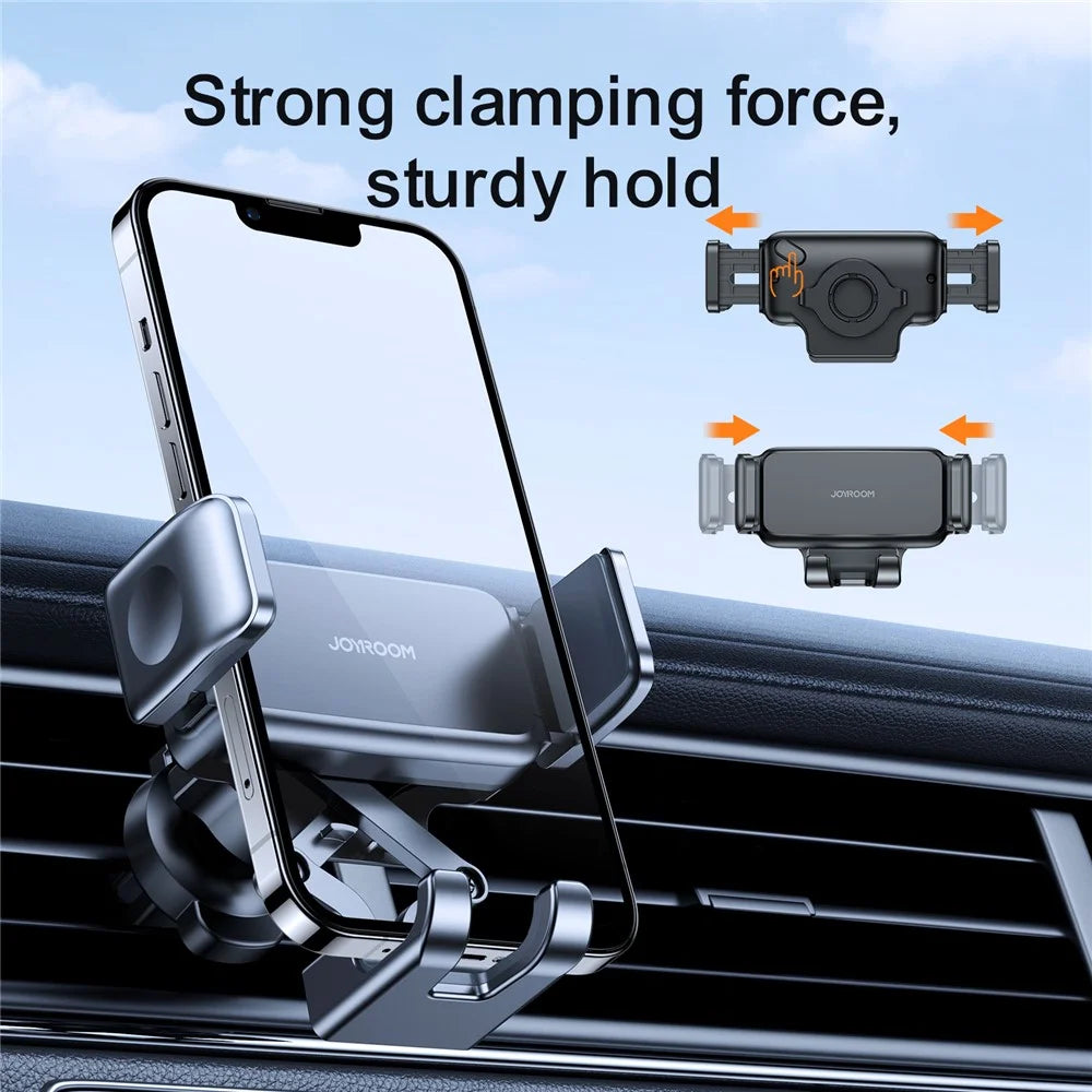 JOYROOM JR-ZS283 Heave Duty Car Phone Mount Strong Clasp 360 Degree Rotation Air Vent Phone Holder - Black - 2