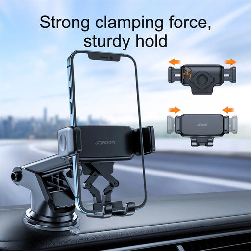 JOYROOM JR-ZS283 Universal Phone Holder 360 Degree Rotation Car Dashboard Mount Phone Bracket Stand - Black - 2
