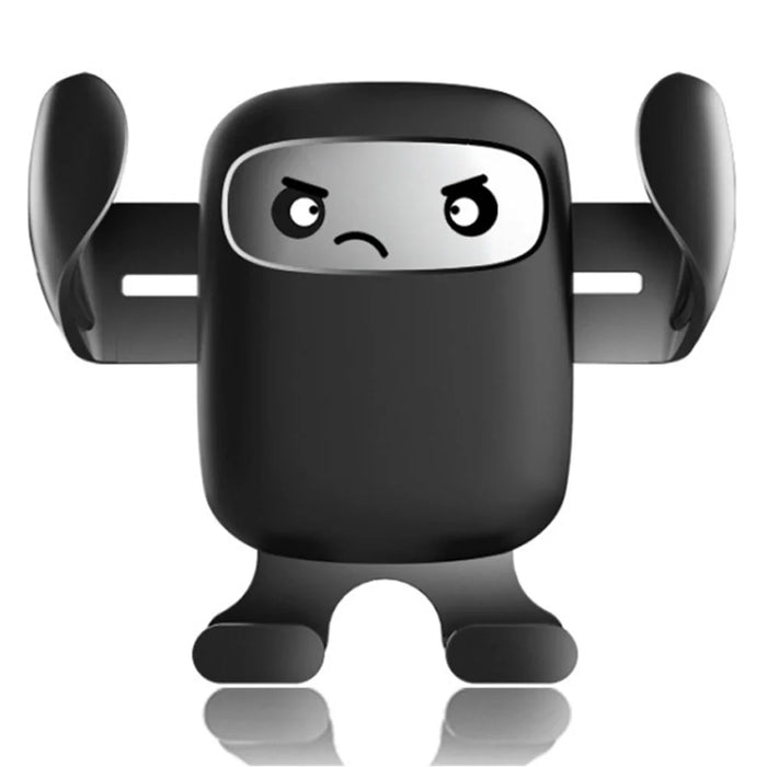F2 Cartoon Design Car Air Outlet Mount Rotatable Gravity Phone Holder Stand Bracket - Angry - 1
