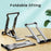 K323 Mini Desktop Multi-Angle Folding Mobile Phone Holder Hollow Tablet Stand - Black - 2