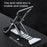 K323 Mini Desktop Multi-Angle Folding Mobile Phone Holder Hollow Tablet Stand - Black - 3