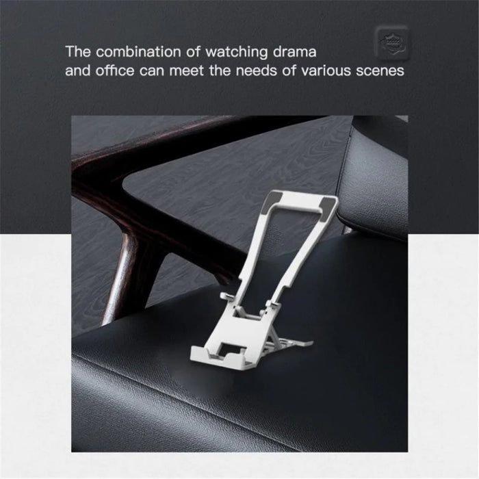 K323 Mini Desktop Multi-Angle Folding Mobile Phone Holder Hollow Tablet Stand - Black - 5