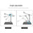 MT-134 Aluminum Alloy Adjustable Tablet Stand Desktop Anti-Slip Folding Tablet Holder - Grey - 3