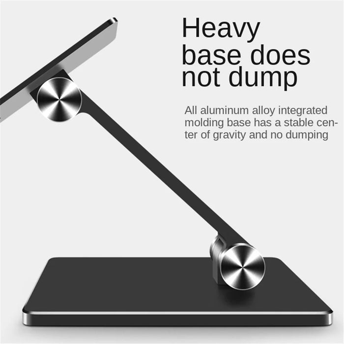 MT-134 Aluminum Alloy Adjustable Tablet Stand Desktop Anti-Slip Folding Tablet Holder - Grey - 5