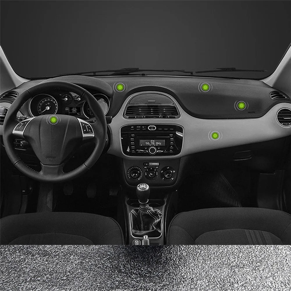 DW-55 Luminous Magnetic Car Dashboard Phone Holder 360 Degrees Rotating Metal Cell Phone Stand Bracket - Red - 6