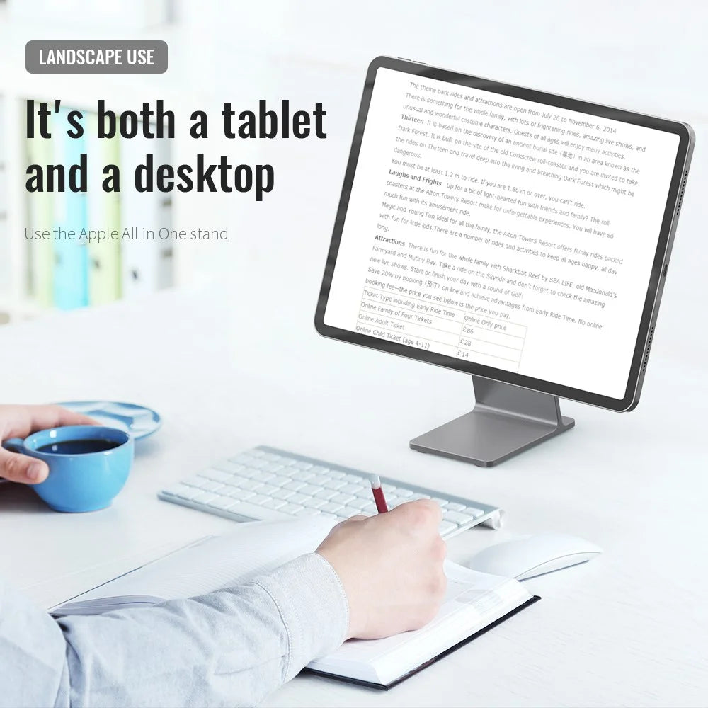R-JUST SJ18 Universal Aluminium Alloy Desktop Phone Stand Holder Magnetic Tablet Phone Bracket - Grey - 5