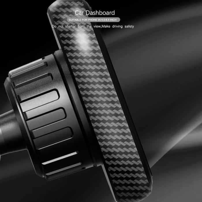 212-C Multi-function Universal Vehicle Dashboard Phone Clamp Holder 360-degree Rotating Magnetic Cell Phone Mount Stand with Phone Number Sticker - 5