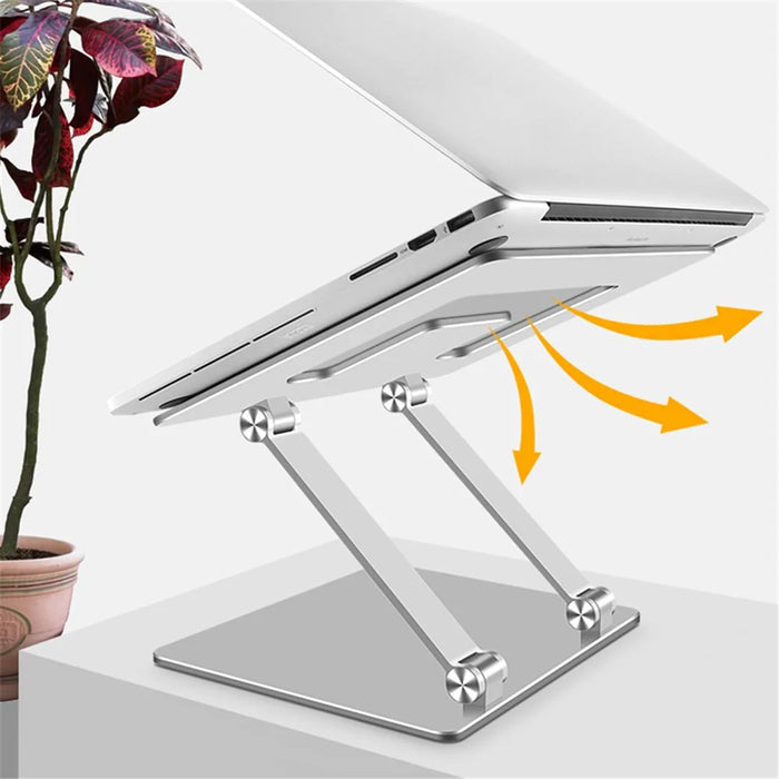 L301 Aluminum Alloy Foldable Computer Stand Laptop Stand Riser Holder Notebook Stand - Silver - 4
