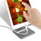 J002 Aluminum Alloy Foldable Tablet Stand Laptop Phone Stand Riser Holder Notebook Stand - Grey - 2