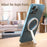 R-JUST SJ20 Ring Shape Magnetic Suction Mobile Phone Holder Desktop Bracket Hands-free Stand - Silver - 2