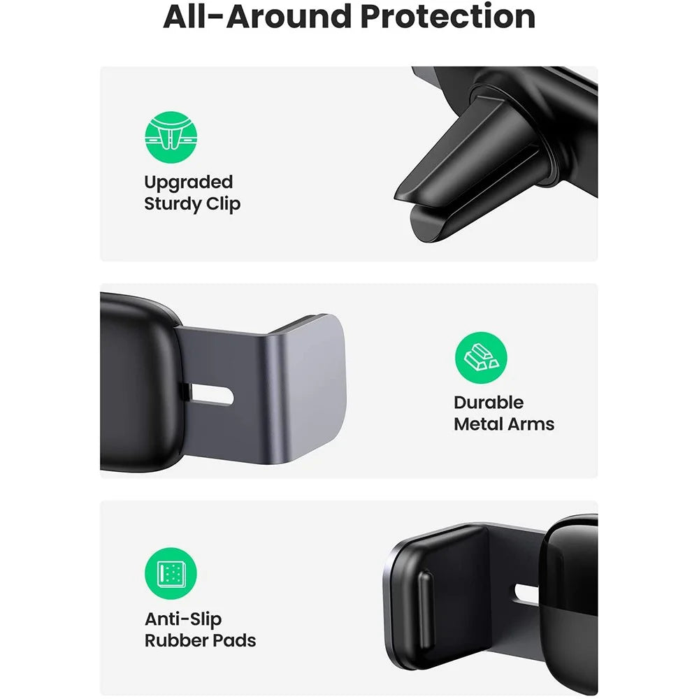 UGREEN Car Air Vent Clip Phone Support for iPhone 13 Pro Max Samsung Galaxy S21 Ultra Universal Mobile Phone Holder Stand - 3