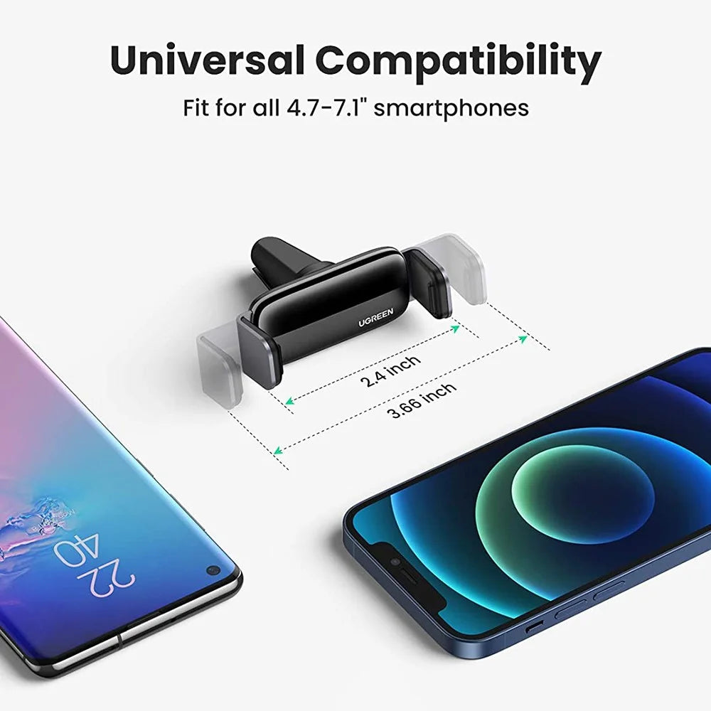 UGREEN Car Air Vent Clip Phone Support for iPhone 13 Pro Max Samsung Galaxy S21 Ultra Universal Mobile Phone Holder Stand - 4