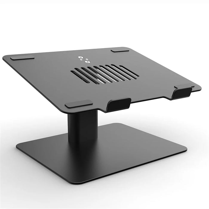 E8A Adjustable Desktop Laptop Stand Aluminum Alloy 11-17.3 inch Notebook Cooling Riser - Black - 2