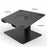 E8A Adjustable Desktop Laptop Stand Aluminum Alloy 11-17.3 inch Notebook Cooling Riser - Black - 6