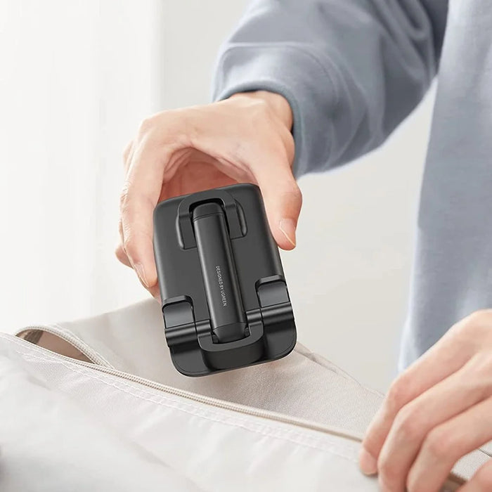 UGREEN 20435 Folding Desk Phone Stand Adjustable Phone Holder for Live Steaming Hands-Free Video Compatible with iPhone 13 Pro Max Galaxy S21 Ultra / S20 FE - Black - 5