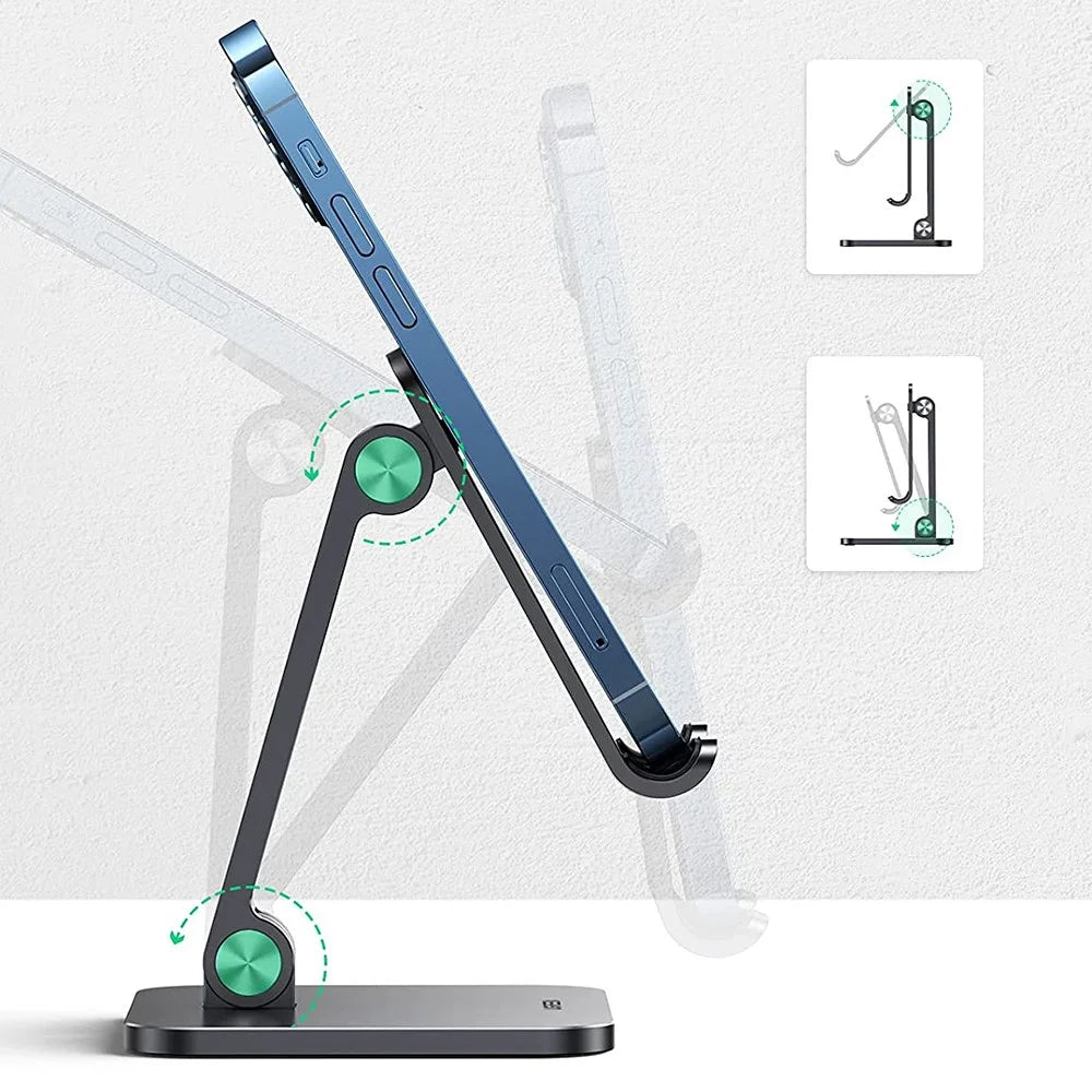 UGREEN 40392 Aluminum Foldable Desk Phone Stand Non-Slip Adjustable Tablet Holder for iPhone 13 Pro Max/Galaxy S21 S20/Huawei P30 Pro/P20/Redmi Note10 - 3