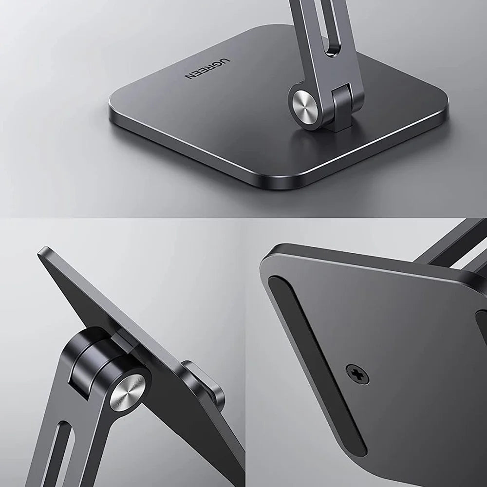 UGREEN 40392 Aluminum Foldable Desk Phone Stand Non-Slip Adjustable Tablet Holder for iPhone 13 Pro Max/Galaxy S21 S20/Huawei P30 Pro/P20/Redmi Note10 - 5
