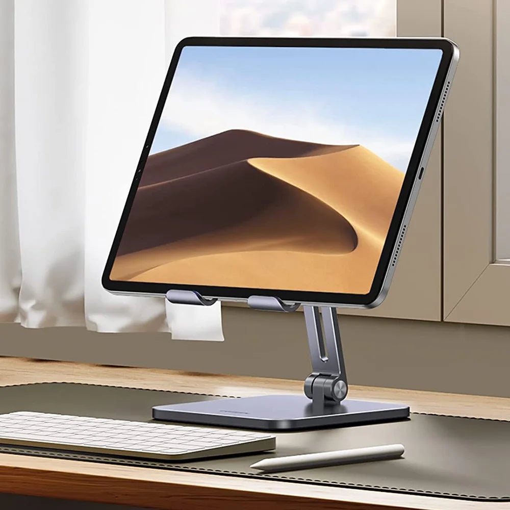UGREEN 40393 Aluminum Folding Desk Tablet Stand for iPad Pro/Mini/Air/iPhone 13 Pro Max/Galaxy Tab A7/MatePad Non-Slip Adjustable Tablet PC Holder - 7