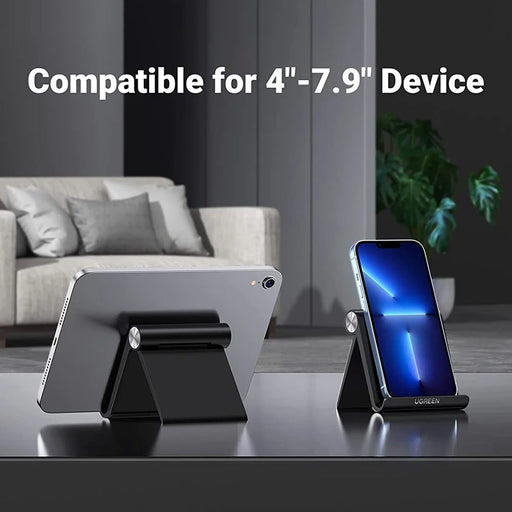 UGREEN Adjustable Cell Phone Stand Hard Desktop Phone Desk Mount Holder - Black - 2
