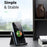 UGREEN Adjustable Cell Phone Stand Hard Desktop Phone Desk Mount Holder - Black - 3