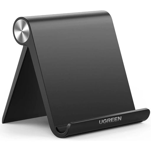 UGREEN 50748 Adjustable Tablet Stand Folding Desk Phone Stand Portable Phone Holder Compatible with iPad Pro 11 iPad Mini 6 Air iPhone 13 Pro Max Galaxy S21 - Black - 1