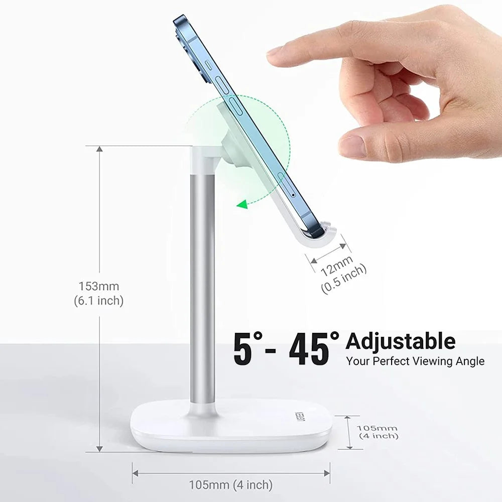 UGREEN 60343 Desk Phone Holder Adjustable Mini Tablet Stand for Video Call Shooting Compatible with iPhone 13 Pro Max Galaxy S21 Ultra S20 FE - 4