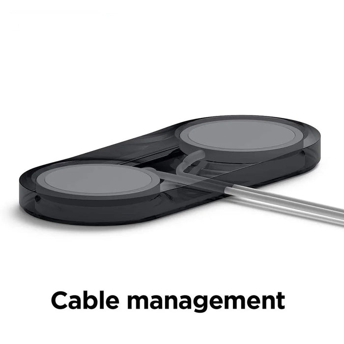 Wireless Charger Case Compatible with MagSafe Magnetic Charger Silicone Protective Cover - Black - 6