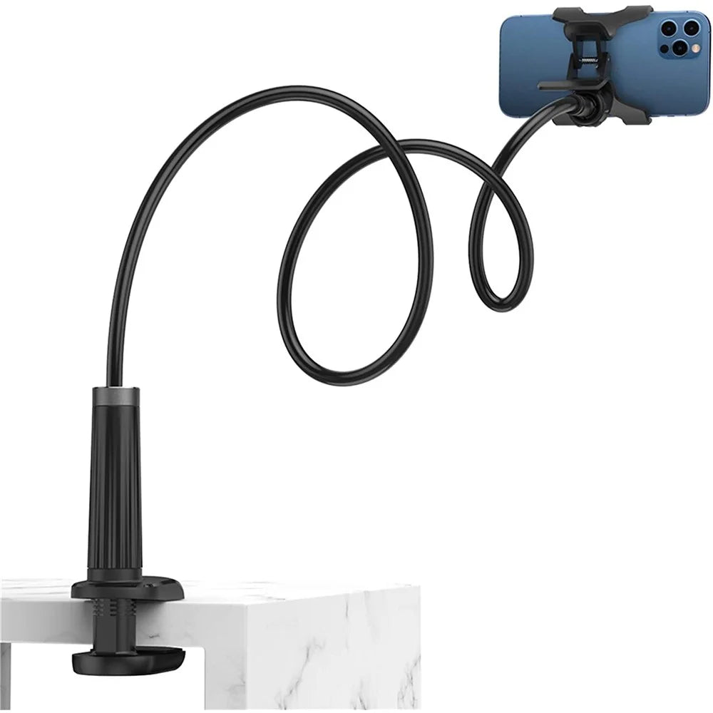 UGREEN For iPhone 13 12 Pro 11 XR Universal Clip-on Bracket Flexible Gooseneck Desktop Phone Stand - 1