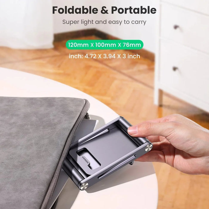 UGREEN Portable Foldable Mobile Phone Stand Aluminum Alloy Desk Phone Holder - 6