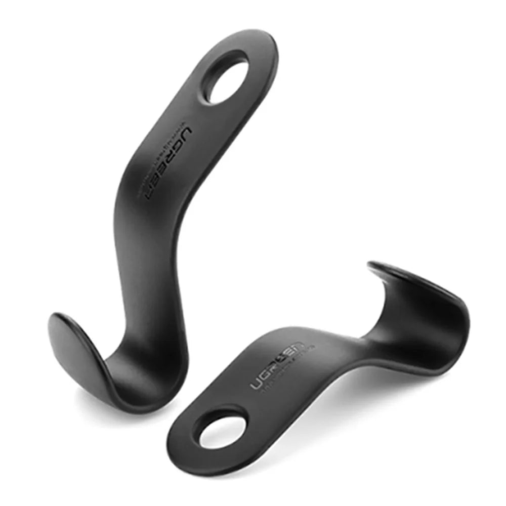 UGREEN 2Pcs Car Seat Headrest Hooks Universal Back Seat Organizer Hanger Storage Hook for Handbag Purse Grocery Bag - 2