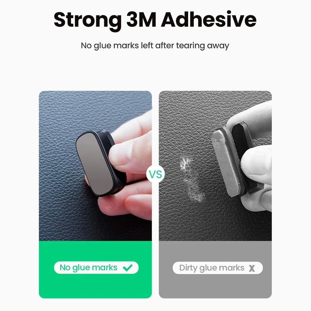 UGREEN 4Pcs Car Office Key Hook Earphone Charger Holder Cord Management Self-adhesive Organizer Hook - 6