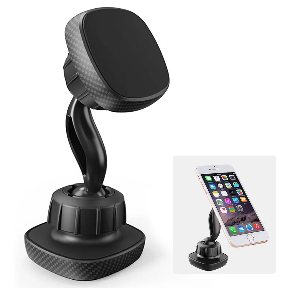 H302B Angle-adjustable Dashboard Car Phone Holder Mount Rotation Strong Suction Phone Holder for Desktop - 1