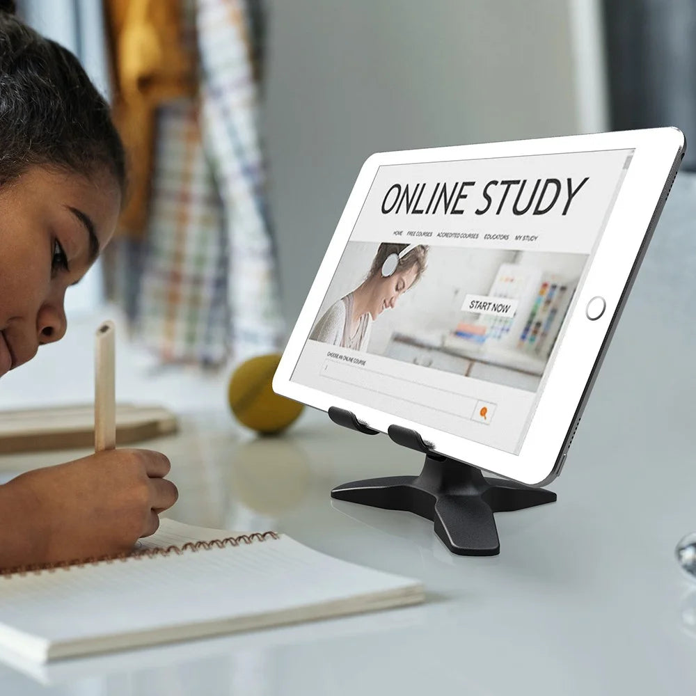 IPS-T6  Cell Phone Stand Angle Adjustable Rotating Desk Sturdy Folding Tablet Holder Stand for Home Office - 5