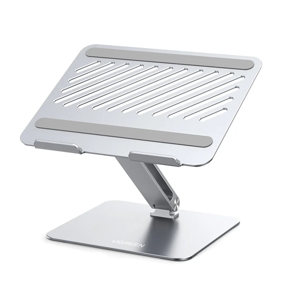 UGREEN 40291 Folding Aluminum Laptop Stand with Multi-Angle Adjustable Portable Desktop Tablet Holder for MacBook Air Pro Computers - 1