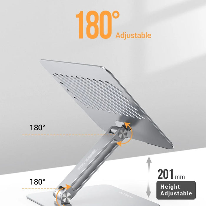 UGREEN 40291 Folding Aluminum Laptop Stand with Multi-Angle Adjustable Portable Desktop Tablet Holder for MacBook Air Pro Computers - 7