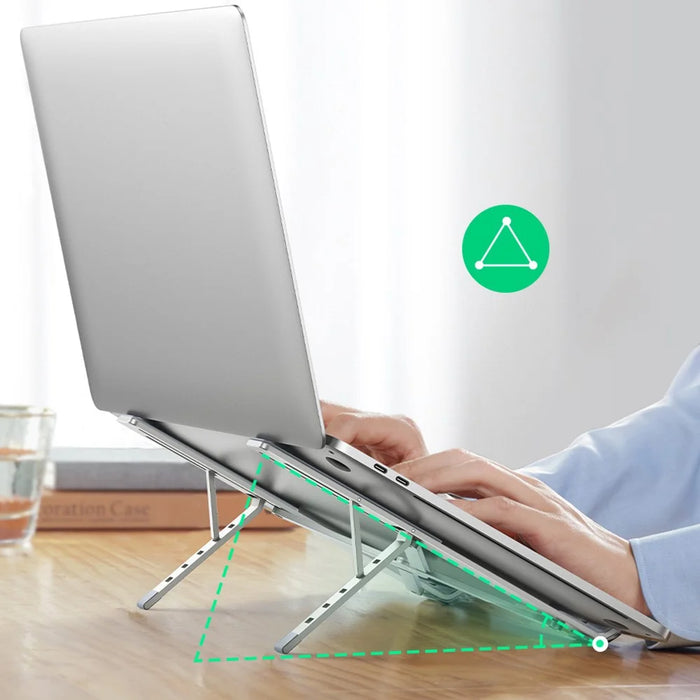UGREEN 20642 Adjustable Folding Aluminum Laptop Stand Multi-Angle Portable Desktop Computer Holder for MacBook Air Pro Laptops - 3