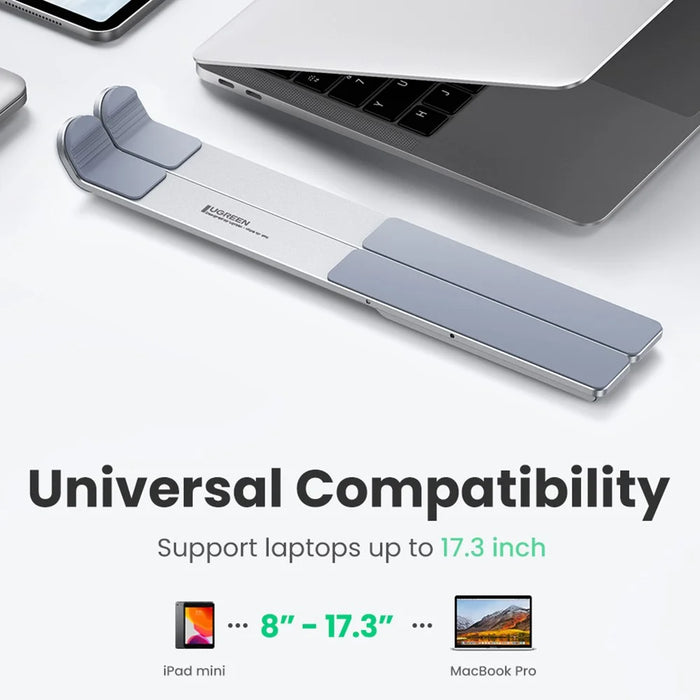 UGREEN 20642 Adjustable Folding Aluminum Laptop Stand Multi-Angle Portable Desktop Computer Holder for MacBook Air Pro Laptops - 6