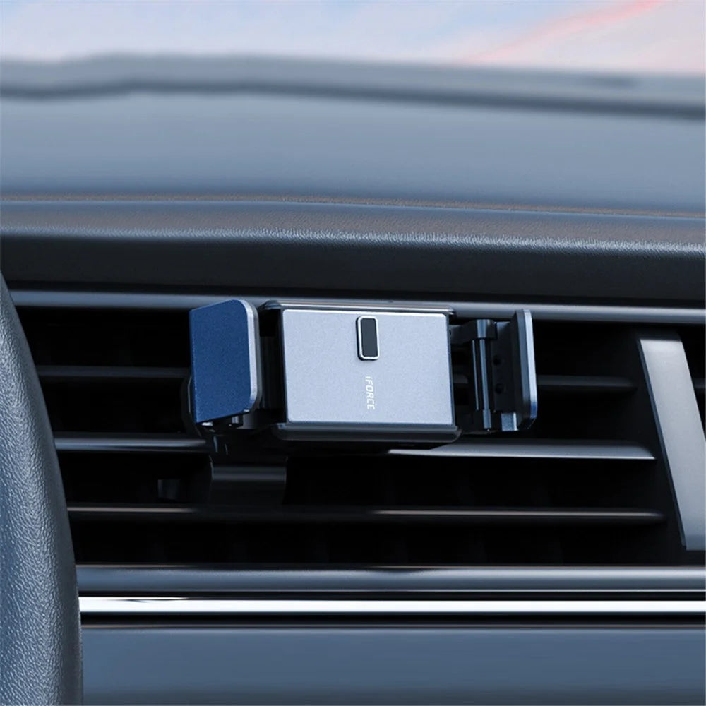 IFORCE A1 Foldable Smart Electric Air Vent Holder Automatic Opening and Closing for Smartphones within 4.7-7 inches - 3