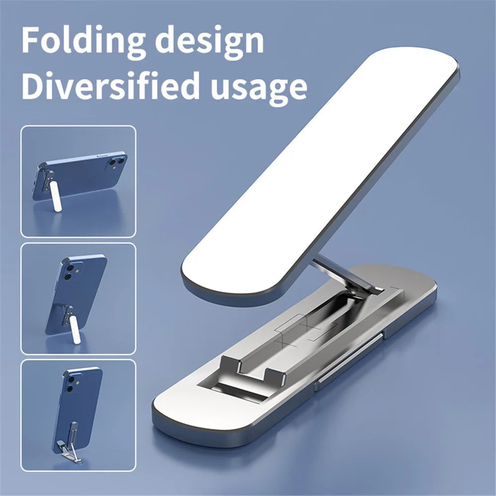 ZJ-02 Adjustable Angle 360-Degree Rotating Aviation-Grade Aluminum Alloy Folding Kickstand - Silver - 3