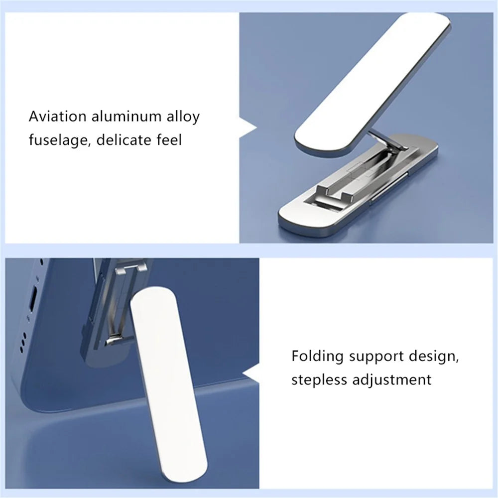 ZJ-02 Adjustable Angle 360-Degree Rotating Aviation-Grade Aluminum Alloy Folding Kickstand - Silver - 4