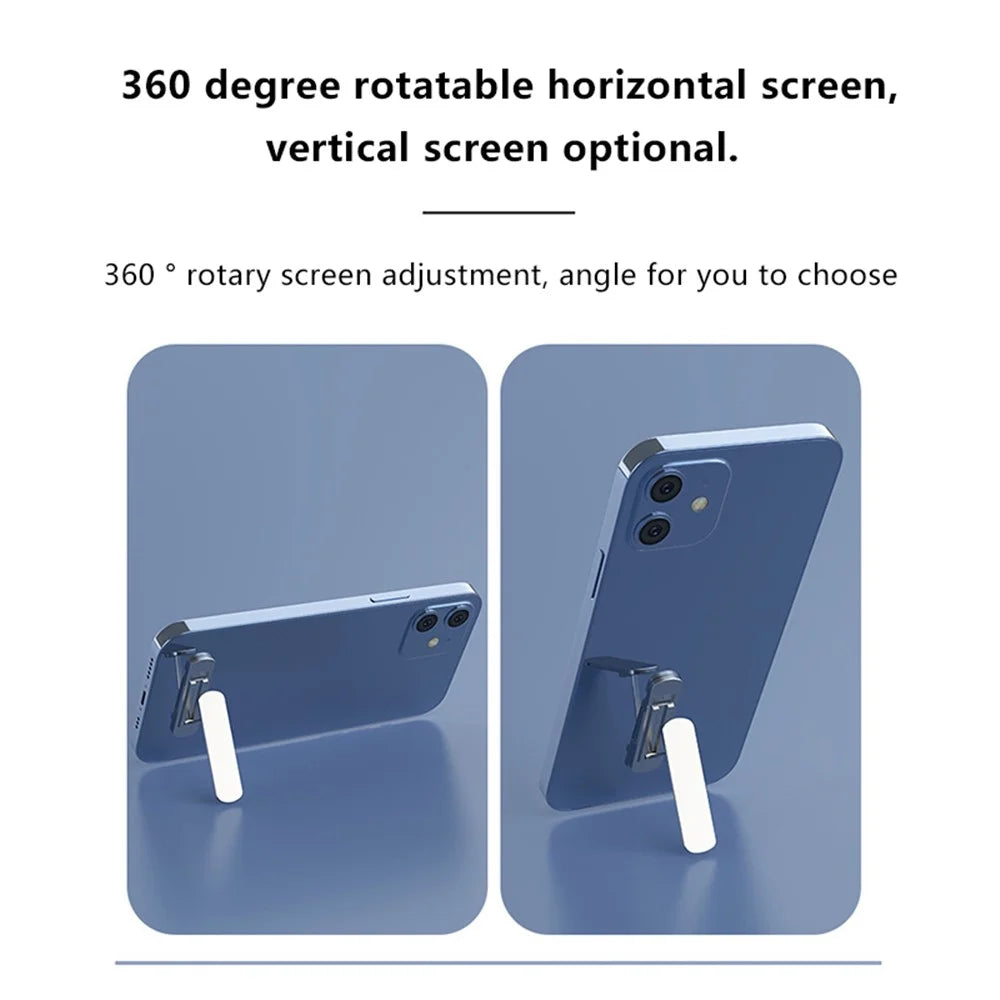 ZJ-02 Adjustable Angle 360-Degree Rotating Aviation-Grade Aluminum Alloy Folding Kickstand - Silver - 5