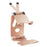 V-shaped Top Design Cell Phone Stand Angle Adjustable Desk Sturdy Folding Tablet Holder Stand for Home Office - Rose Gold - 1