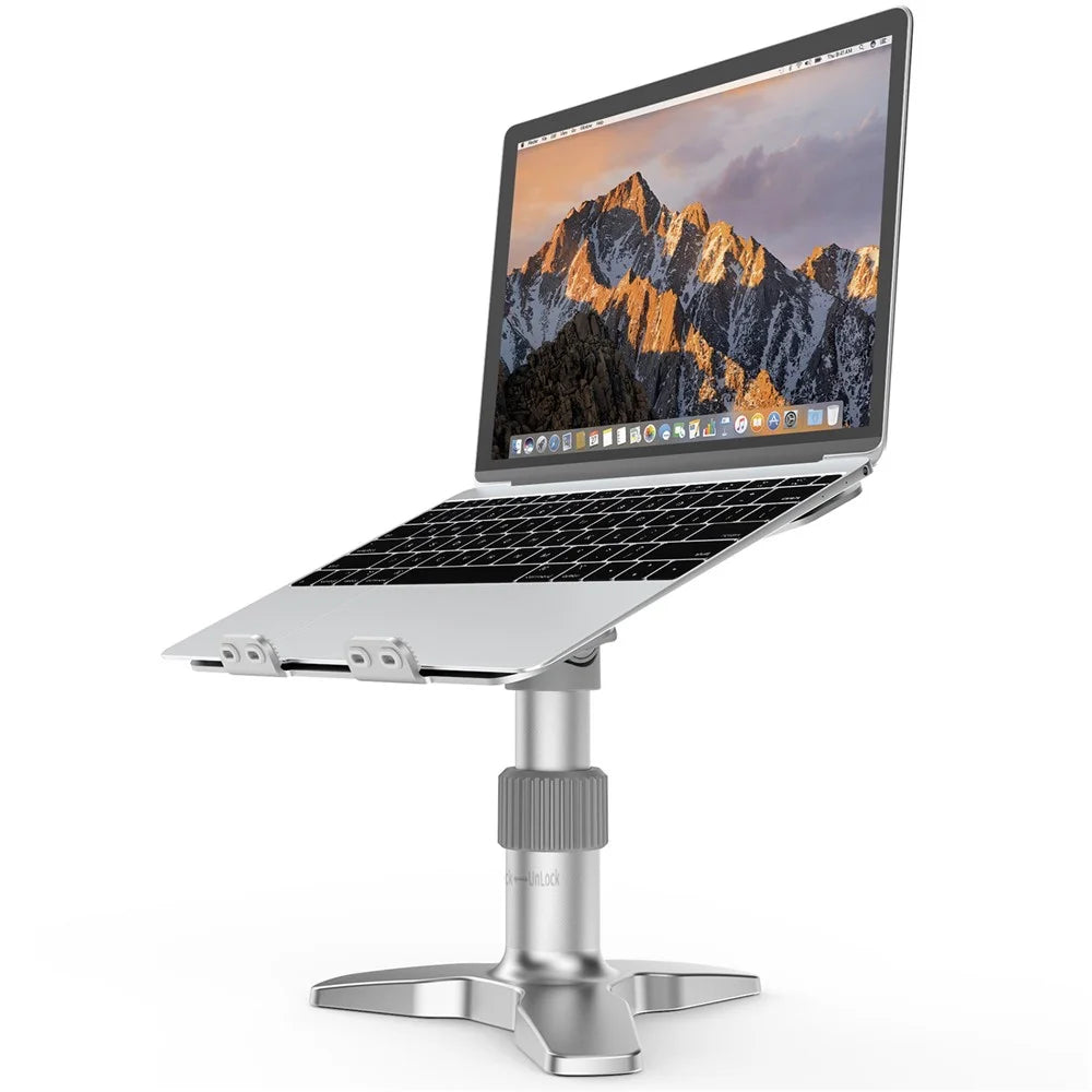 L2 Aluminum Laptop Stand Multi-Angle Adjustable Portable Desktop Tablet Holder with Heat Dissipation Hole for MacBook Air Pro/iPad - 3