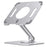 BONERUY L04mini 360 Degree Rotating Tablet Holder Hollow Heat Dissipation Aluminum Alloy Foldable Cradle for iPad - Silver - 1