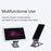 TC04 Cell Phone Stand Holder Height Angle Adjustable Hard Aluminum Alloy Desktop Phone Desk Mount Holder - Grey - 3